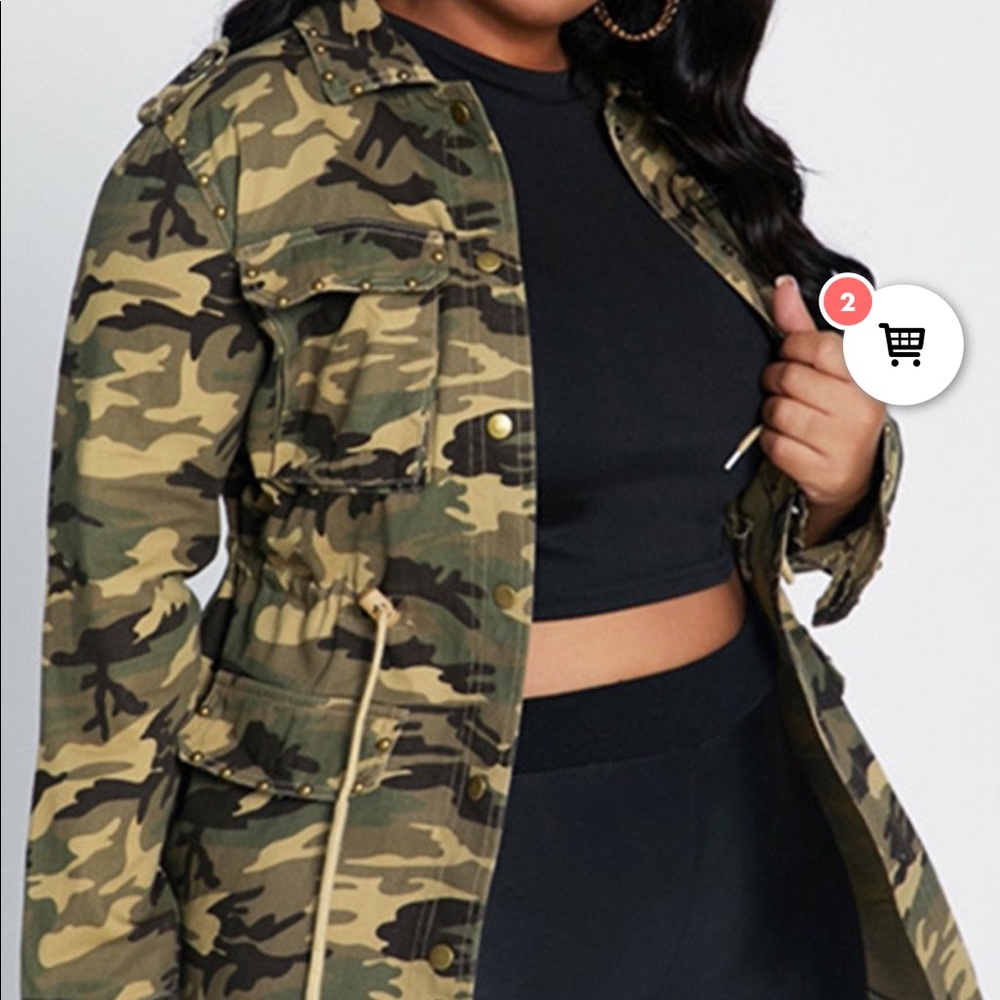 Camo Jacket cut Small